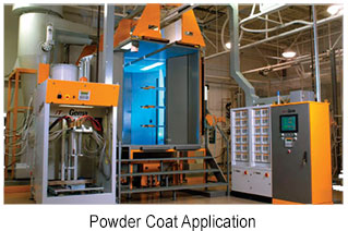 powder coat application